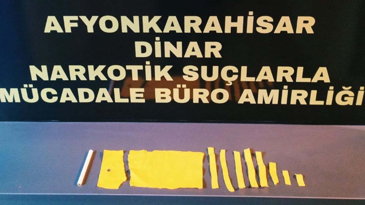 Afyon'da Yasaklı Madde Operasyonu