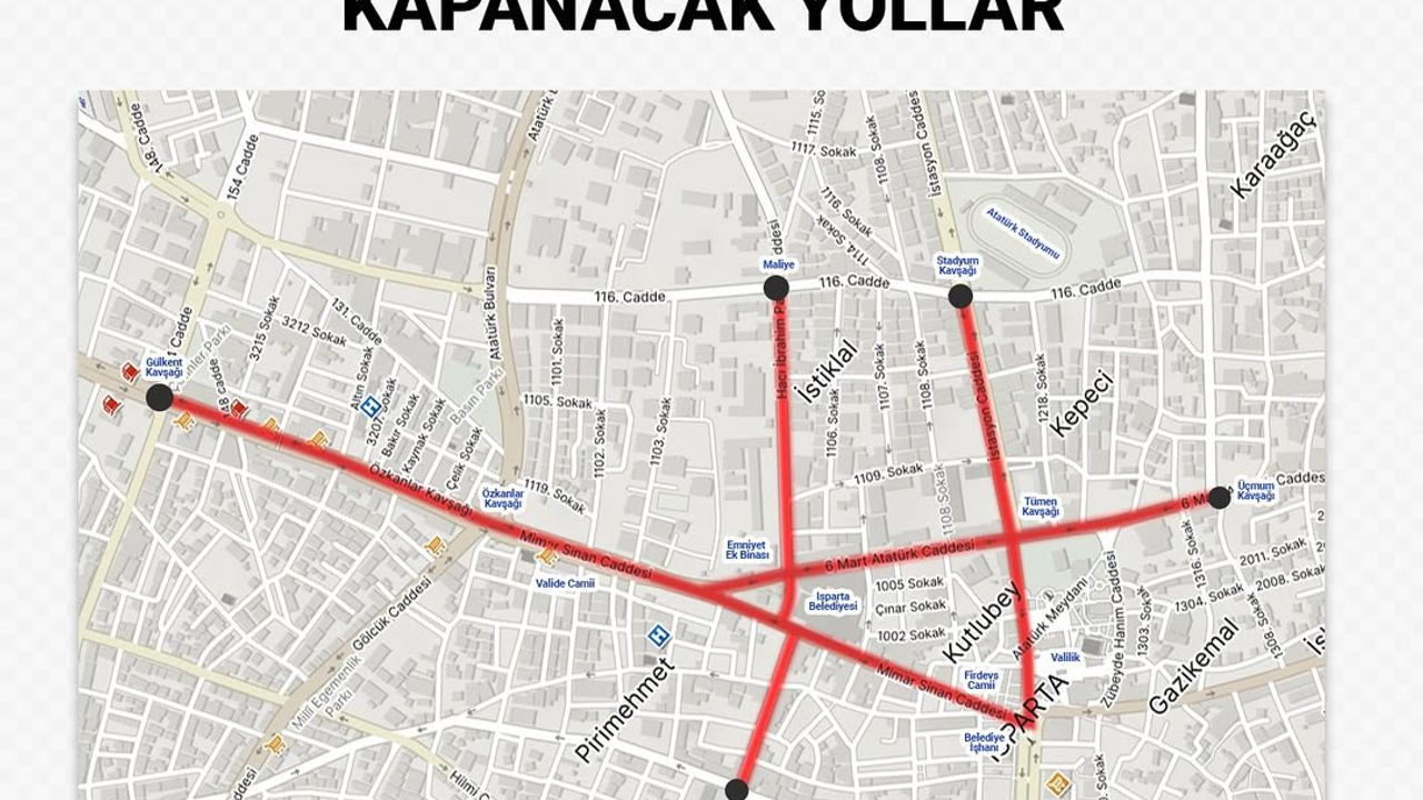 Cumhuriyet Bayramı kutlamaları kapsamında bazı yollar trafiğe kapatılacak