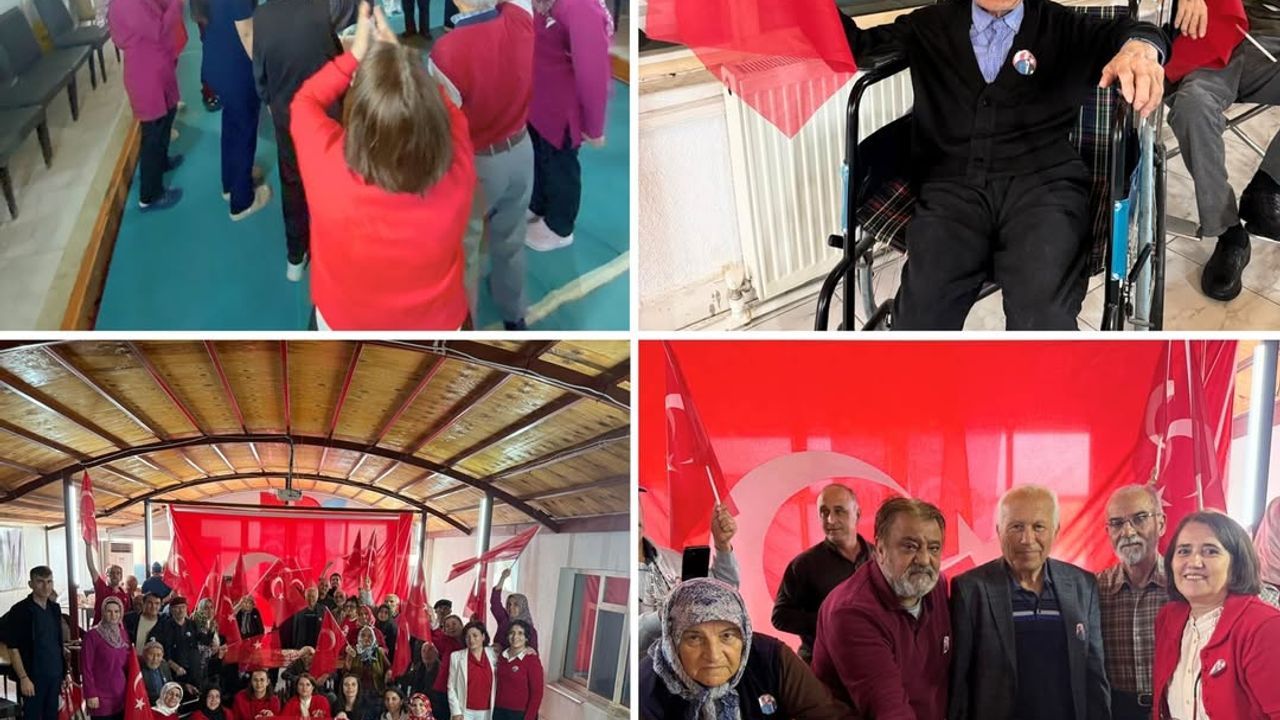 Eğirdir Huzurevi’nde Cumhuriyet coşkusu
