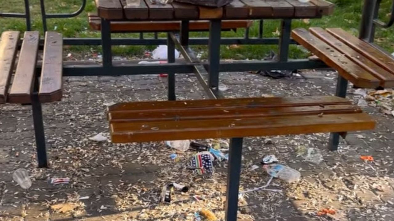 Gülistan Mahallesi Parkında Kirlilik Tepki Çekti