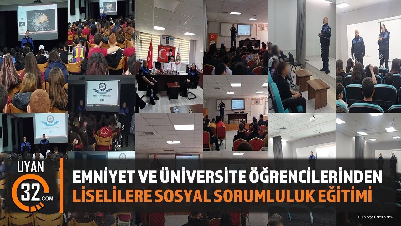 Isparta'da Polisten Öğrencilere Güvenli Gelecek Eğitimi