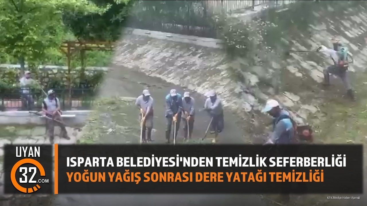 Isparta Belediyesi Çayboyu Kanallarını Temizledi: Taşkın Riski Azaldı