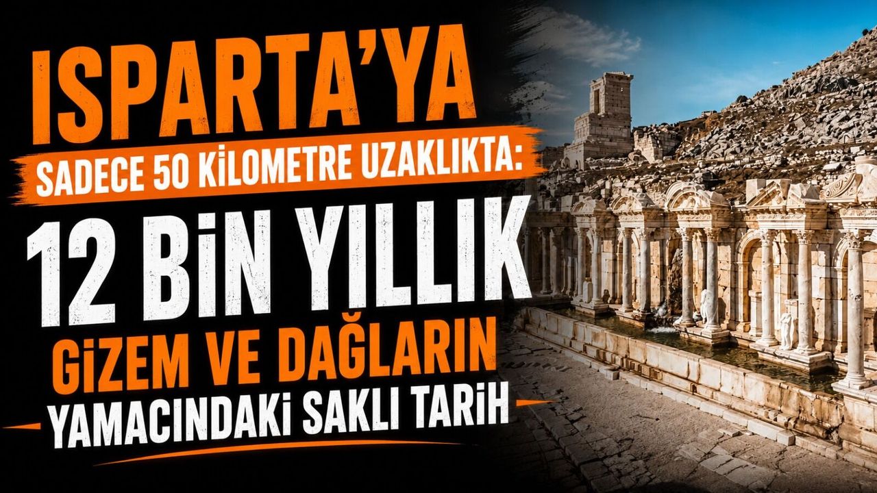 Isparta'ya Sadece 50 Kilometre Uzaklıkta: 12 Bin Yıllık Gizem ve Dağların Yamacındaki Saklı Tarih