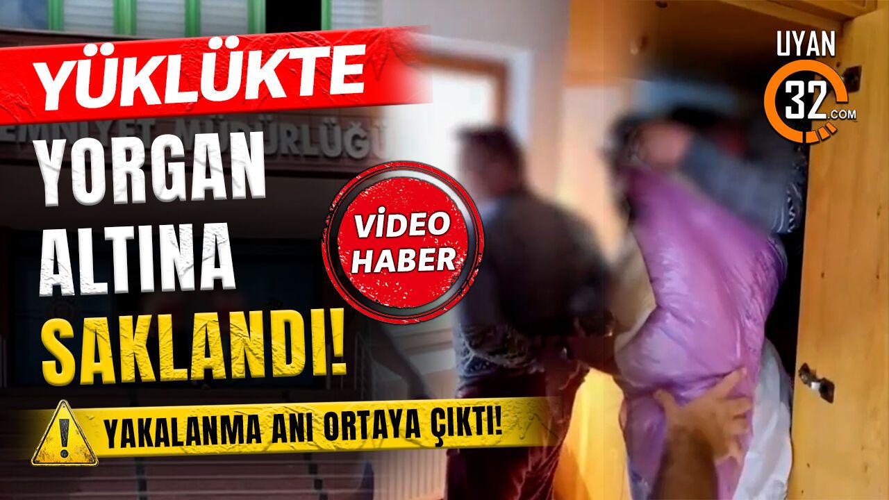 Yüklükte Yorgan Altına Saklandı!  Yakalanma Anı Ortaya Çıktı!