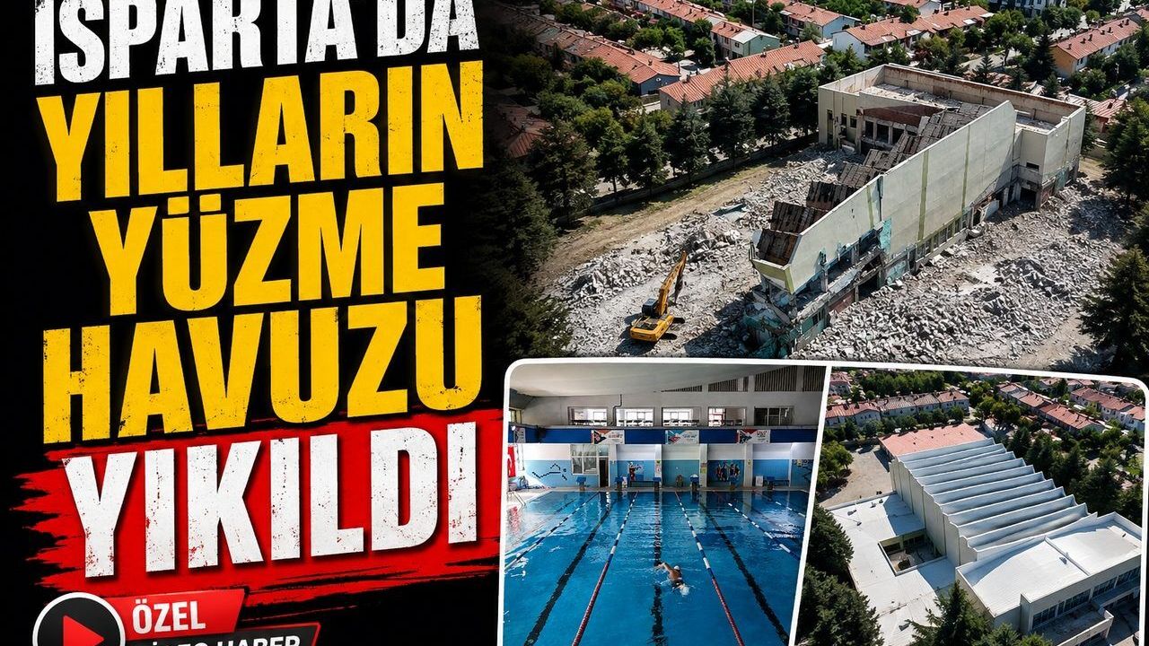 Isparta Tahsin Bilginer Yüzme Havuzu Yıkılıyor: Yenisi Yapılacak