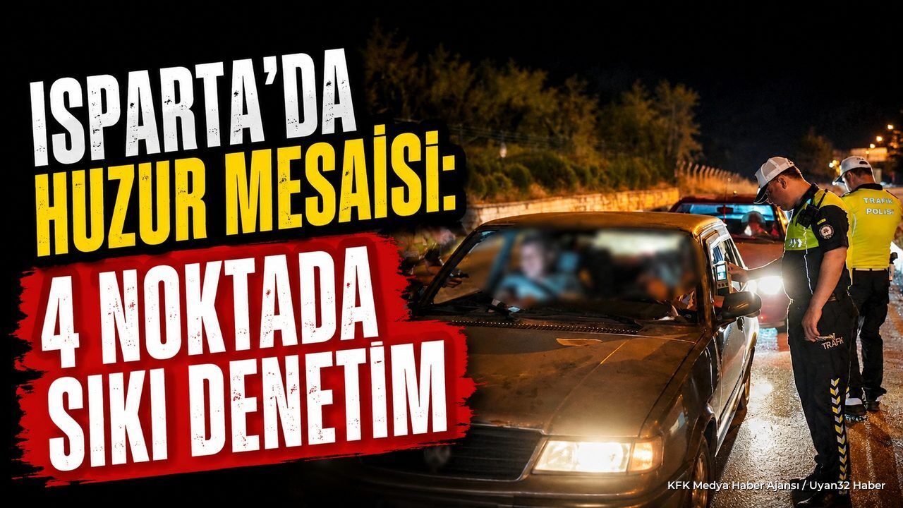 Isparta'da Polisten 4 Farklı Noktada Kapsamlı Denetim