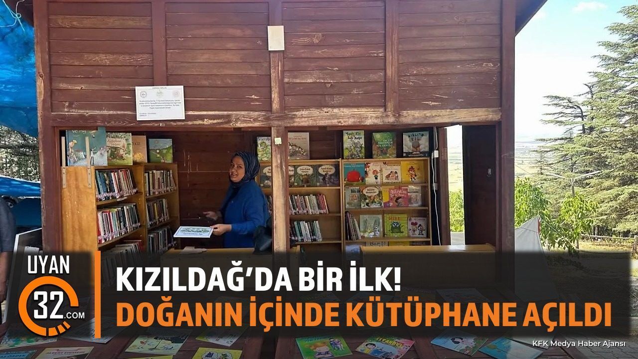 Kızıldağ’da Bir İlk! Doğanın İçinde Kütüphane Açıldı