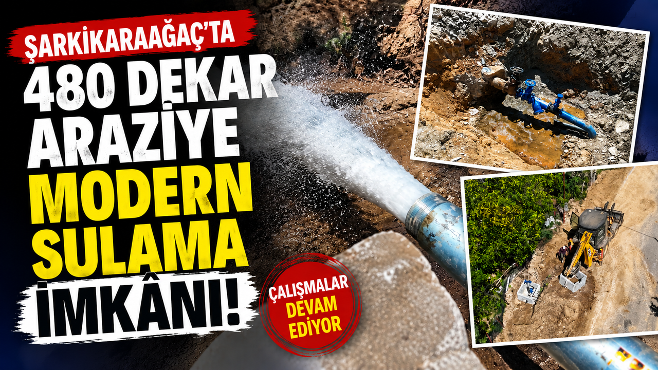 Şarkikaraağaç’ta 480 Dekar Araziye Modern Sulama İmkânı