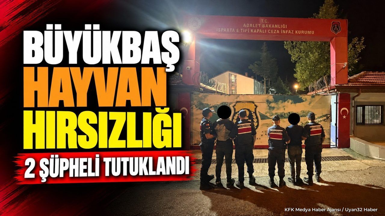 Isparta'da 4 Büyükbaş Hayvan Çalan 2 Şüpheli Tutuklandı