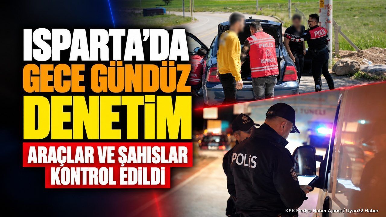 Isparta'da Polisten 5 Farklı Noktada Huzur ve Güven Denetimi