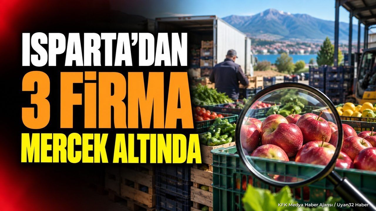 Isparta'da Sebze Meyve Operasyonu: 3 Firma Soruşturma Listesinde