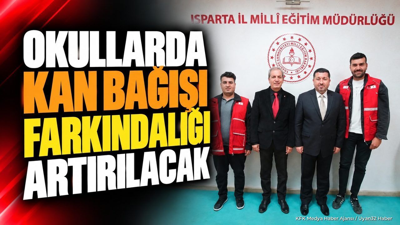 Isparta Kızılay'dan Milli Eğitim Müdürü Recai Ocak'a Ziyaret