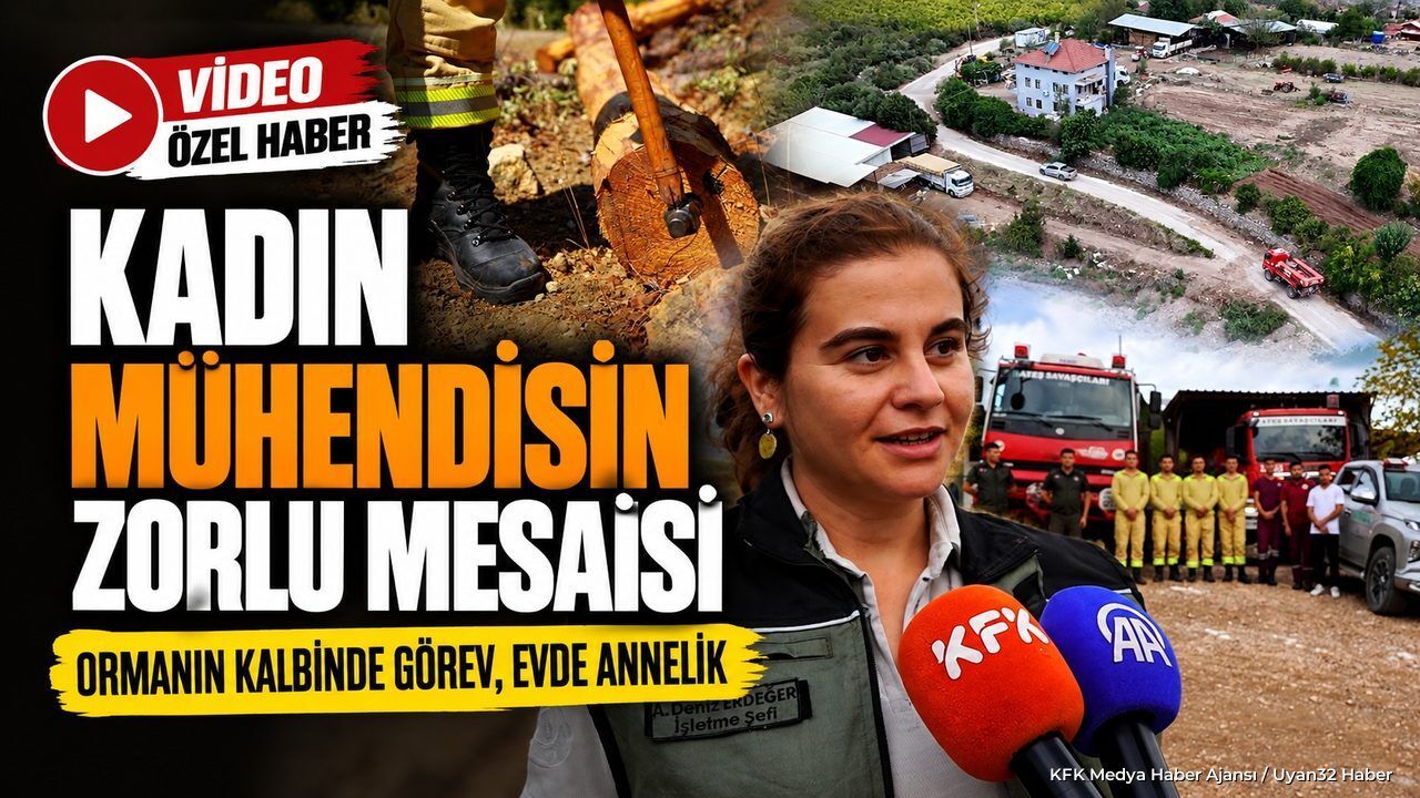Sütçüler Orman Şefi Ayşe Deniz Erdeğer'in Zorlu Saha Mesaisi