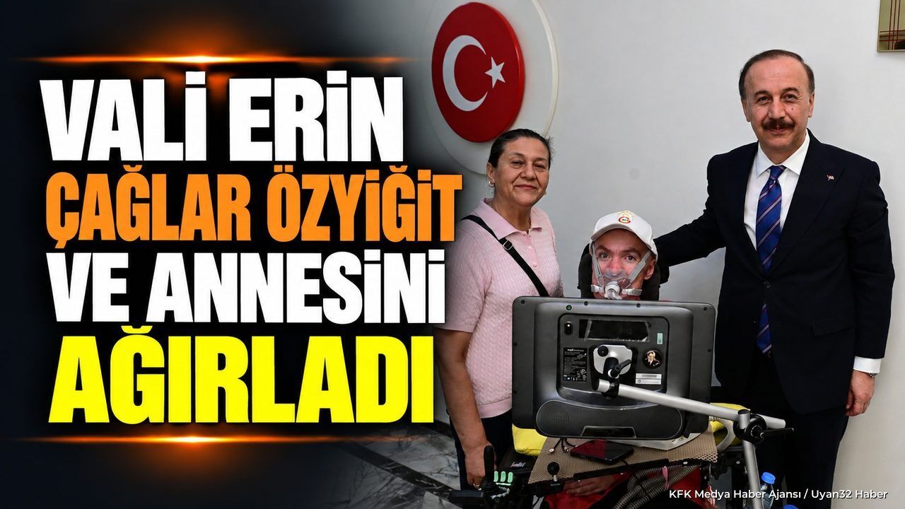 Vali Abdullah Erin'e Anlamlı Ziyaret: Kas Hastaları İçin Görüşüldü