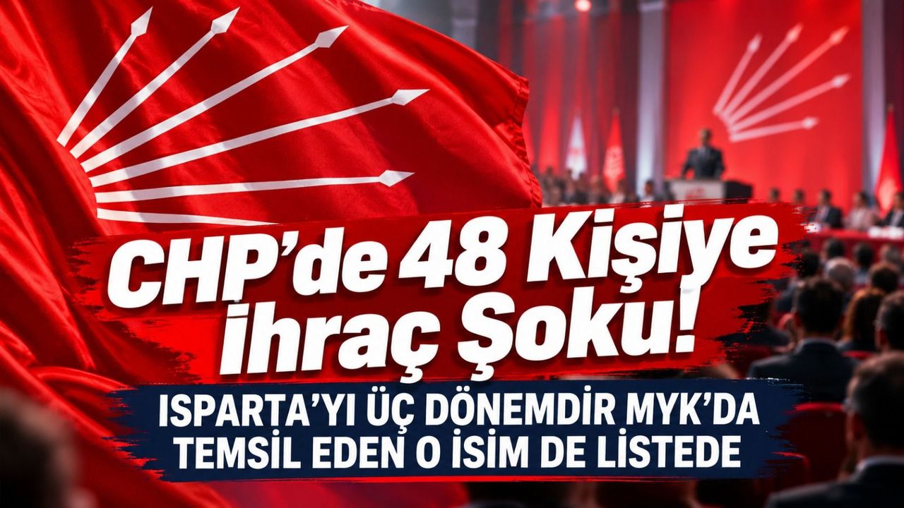 CHP’de 48 Kişiye İhraç Şoku! Listede Isparta’dan Kim Var?