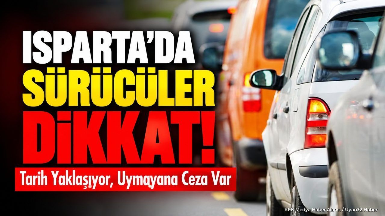 Isparta’da Sürücüler Dikkat! Tarih Yaklaşıyor