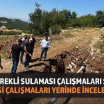 Isparta Direkli Köyü Sulama Projesinde Çalışmalar Sürüyor