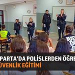 Isparta'da Polisten Yaz Okulu Öğrencilerine Güvenlik Eğitimi