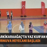 Şarkikaraağaç'ta Yaz Kur'an Kursları Spor Turnuvası Başladı