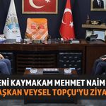 Yeni Kaymakamdan Başkan Topçu'ya Anlamlı Ziyaret