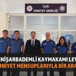 Yenişarbademli Kaymakamı Levent'ten Emniyet Amirliğine ziyaret