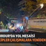 Burdur'da Polisin Müdahale Ettiği Yol Çalışması Yeniden Başladı
