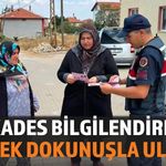 Isparta'da Jandarmadan KADES Bilgilendirmesi: Broşür Dağıtıldı