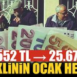 Emeklinin cebine girecek para şimdiden hesaplandı: 23 bin 552 TL’den 25 bin 671 TL’ye