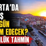 Isparta'da yağışlar devam edecek mi? Detaylı 5 günlük hava durum tahmini