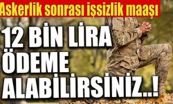 Askerli sonrası iş bulamayanlara işsizlik maaşı!