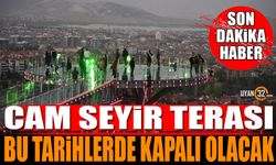 Isparta Cam Seyir Terası bu tarihlerde kullanıma kapalı olacak