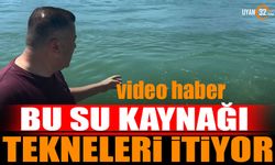 Eğirdir'deki Su Kaynağı Tekneleri İtiyor (Video Haber)