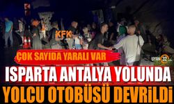 Otobüsü Devrildi: 13 Kişi Yaralandı