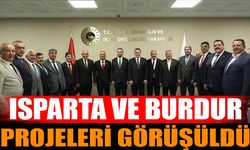 MHP Heyeti, Bakan Yardımcısı Demiralp ile Isparta ve Burdur Projelerini Görüştü