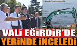 Isparta Valisi Aydın Baruş Eğirdir'de Çalışmaları Bizzat Yakından İnceledi