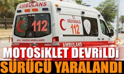 Isparta’da motosiklet kontrolden çıktı sürücü yaralandı