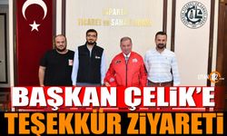 Başkan Çelik'e Teşekkür Ziyareti