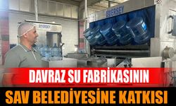 Davraz Su Fabrikası’ndan Sav Belediyesi'ne Rekor Gelir