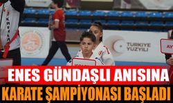 Enes Gündaşlı Anısına Karate Şampiyonası Başladı