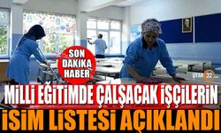 Isparta Milli Eğitimde Çalışacak İşçilerin İsim Listesi Belli Oldu