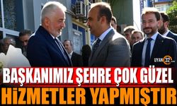 Başkanımız şehre çok güzel hizmetler yapmıştır