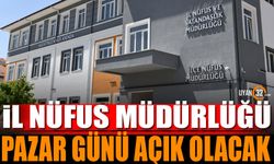 Isparta Nüfus Müdürlüğü Pazar Günü Açık Olacak