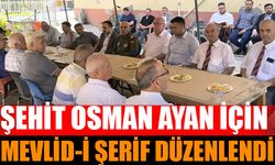 Şehit Binbaşı Osman Ayan İçin Mevlid-i Şerif Düzenlendi