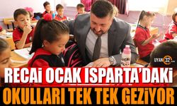 Recai Ocak Isparta'daki okulları tek tek geziyor