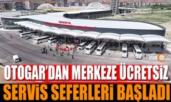 Isparta otogarından kent merkezine ücretsiz servis seferi başladı