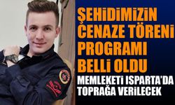 Şehit Jandarma Uzman Çavuş Orhan Burak Büyükçaylı'nın cenaze töreni programı belli oldu