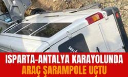 Isparta Yolunda Araç Şarampole Uçtu