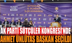 AK Parti Sütçüler İlçe Kongresi : Ahmet Ünlütaş Yeni Başkan Seçildi