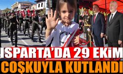 Isparta'da 29 Ekim Cumhuriyet Bayramı törenle kutlandı