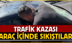 Isparta’da Trafik Kazası: 2 Kişi Araçta Sıkıştı